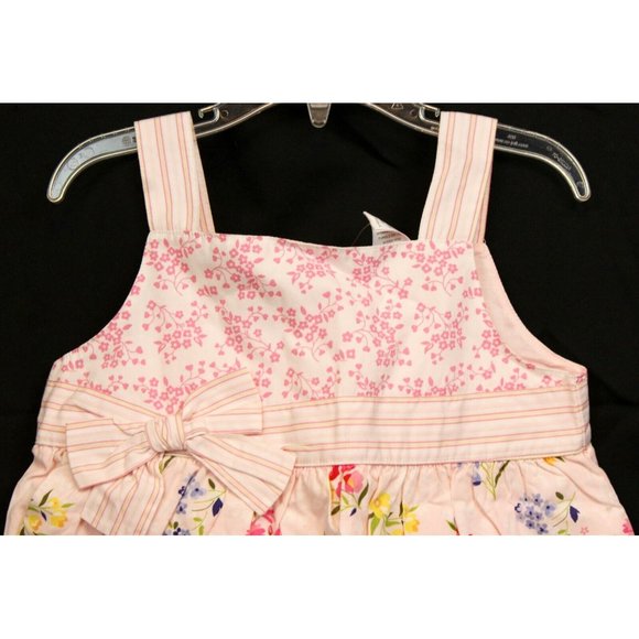 NEW 2007 Gymboree Love is in The Air Pink Floral Tank Top Blouse Bow Stripe sz 6 - Picture 2 of 7